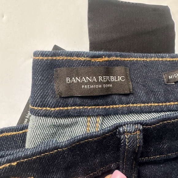 Banana Republic Straight-Fit  Jeans Women High Rise Patch Pocket Size 32 - Picture 7 of 14